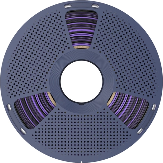 Tofarvet Multi Color-effekt: sort og lilla i ét filament