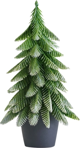 Realistiske grene med sølvfarvet rim