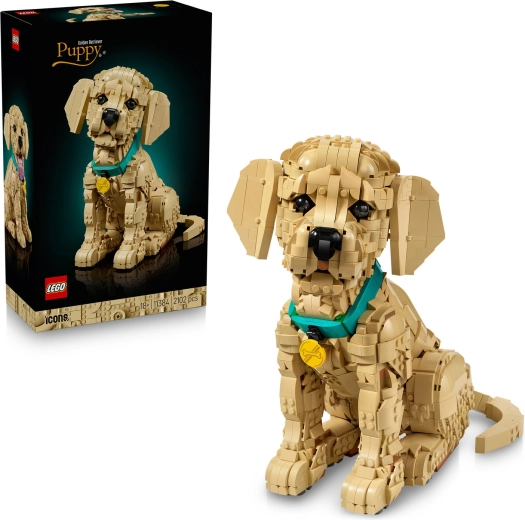 LEGO Icons golden retriever-hvalp