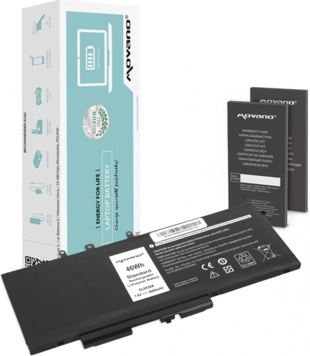 Movano-batteri til Dell Latitude 5280/5480/5490/5590 6000 mAh (46 Wh)