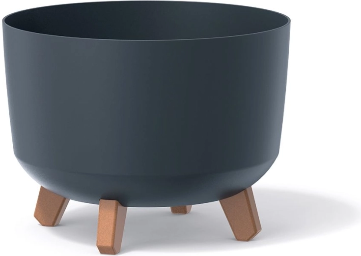 Gracia blomsterpotte 34 cm antracit med ben