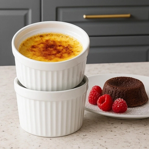 Ideelle 200 ml-portioner til desserter og gratinering