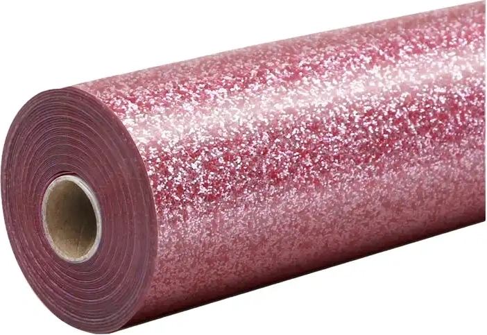 HTVRONT glitrende varmeoverførselsfolie 30,5 × 90 cm pink