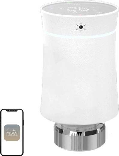 Moes ZigBee BY100 berøringsfølsomt termostathoved