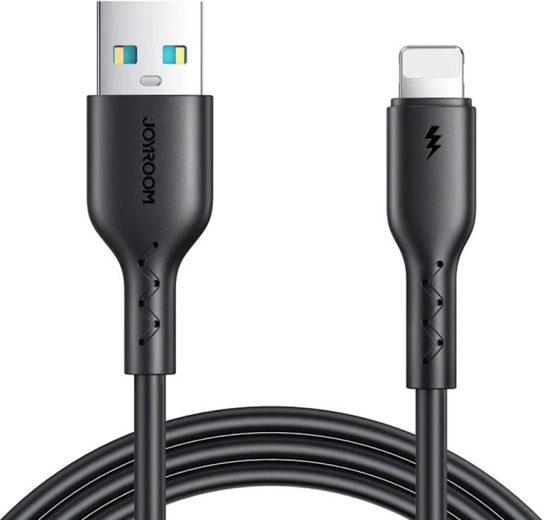 Flash Charge-kabel USB til Lightning Joyroom SA26-AL3 / 3A / 1 m (sort)