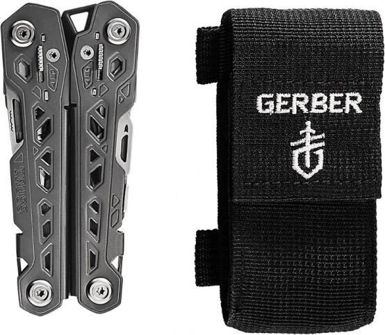 Kompakt multitool med etui til nem transport