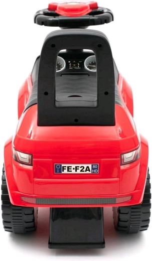 Stabile brede hjul og behagelig ryglæn