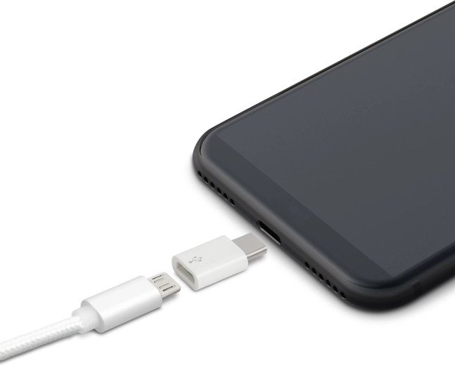 Adapter fra micro USB til USB-C