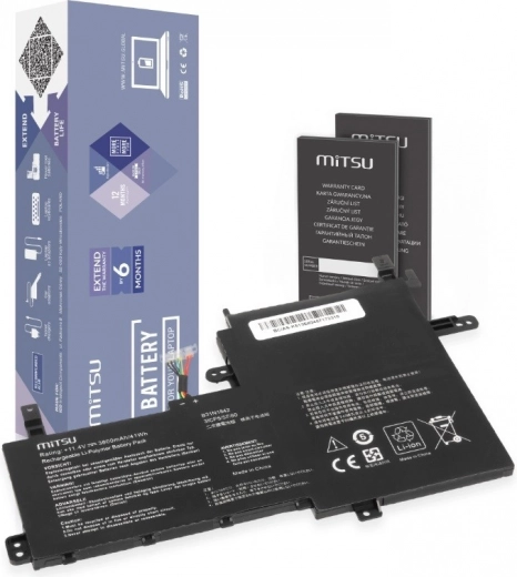 Batteri til Asus Vivobook-serierne K, M, S, V og X