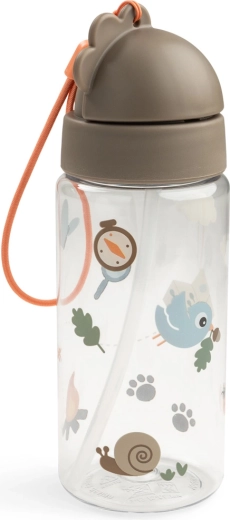 Done by Deer drikkedunk med sugerør Tiny trails sandfarvet 350 ml