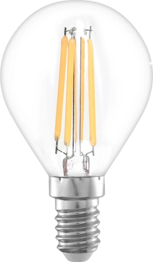 Retlux LED-filamentpære G45 E14 5 W varm hvid