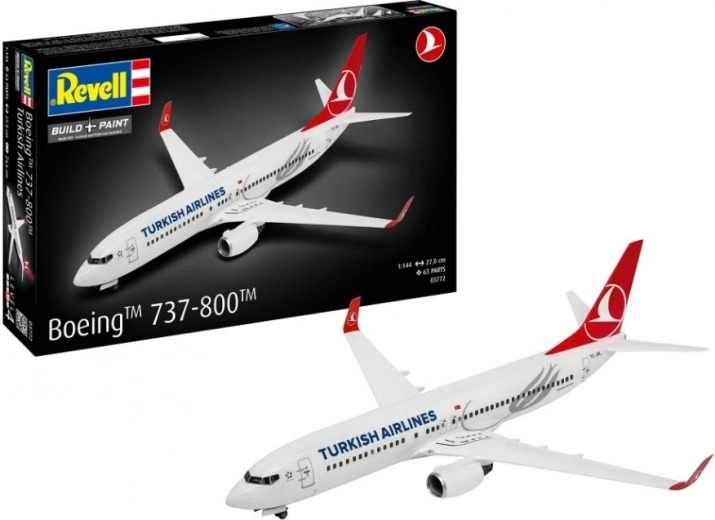 Plastikmodel af flyet Boeing 737-800 Turkish Airlines 1/144