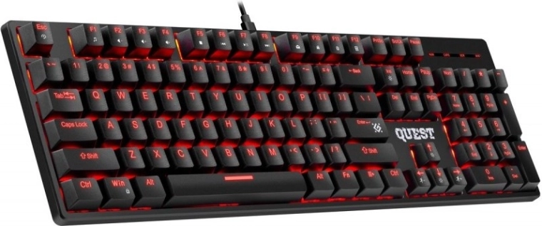 Mekanisk gamingtastatur Quest GK‑1596 med RGB og anti‑ghosting