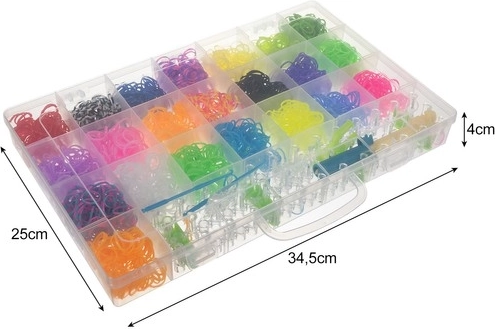 Gennemsigtig organizer med 23 rum
