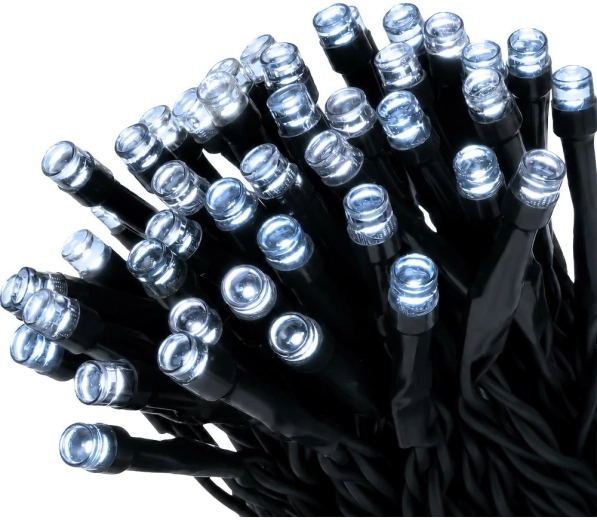 Jule-LED-lyskæde Retlux med 500 LED'er og koldt hvidt lys