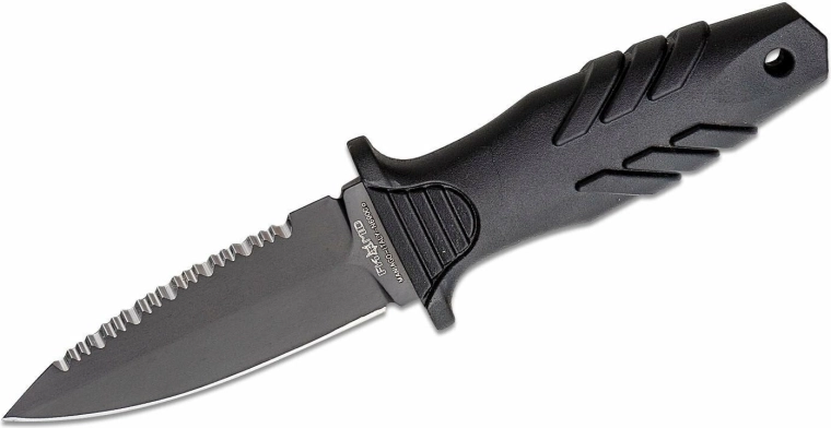 Fox Knives Elementum taktisk dolk 10 cm, helt sort