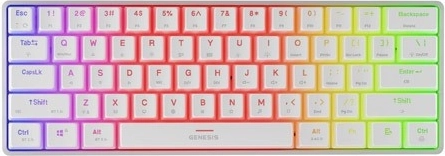 Genesis Thor 660 g2 trådløst mekanisk tastatur US RGB hvidt