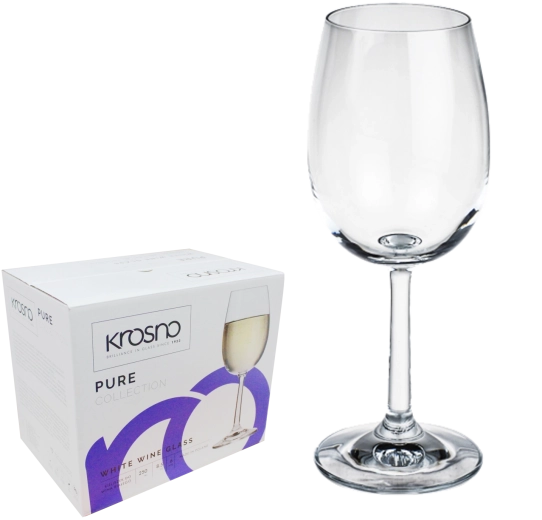 Krosno Pure hvidvinsglas 280 ml - 6 stk.