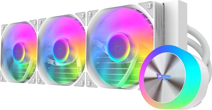 DarkFlash DG360 hvid AIO-vandkøler til CPU 360 mm ARGB