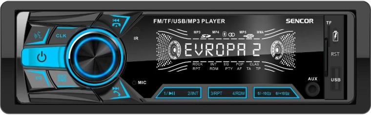 Sencor SCT 5060BMR 2DIN-bilradio med touchscreen