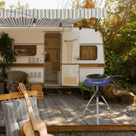 Stabilt sammenklappeligt trefods-stativ