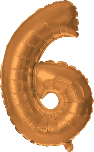 Folieballon tal 6 bronze 30 cm TORO