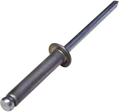 Blindnitte 4 × 6 mm aluminium/stål (100 stk)