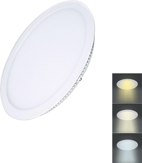 Solight LED mini panel CCT rund til nedhængt loft 6 W