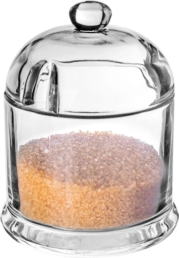 Glas-sukkerskål med låg 8,5 cm