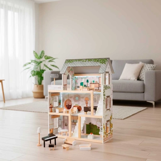 Tre etager af leg med terrasse