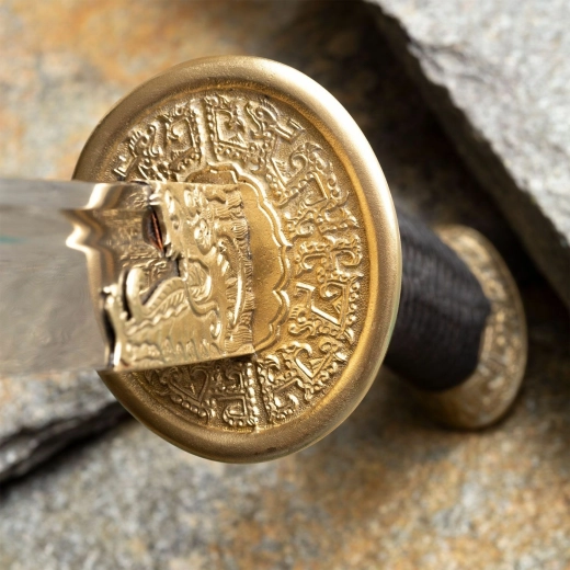 Messingparérstang og silkeomvikling