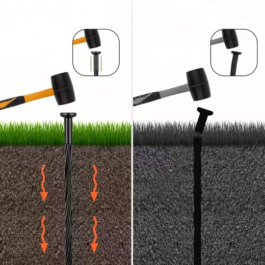 Nem installation med hammer