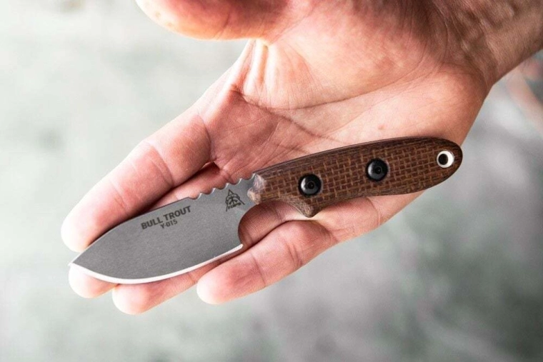 Ergonomisk micarta-skæfte