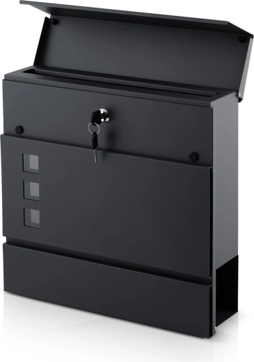 Sikkert indkast og lås med to nøgler