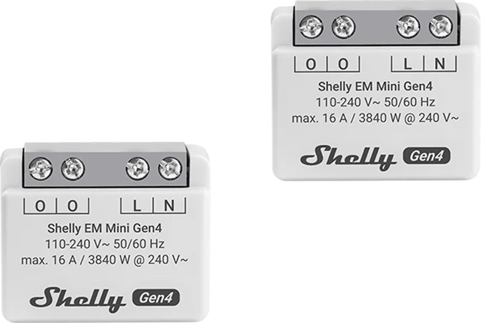 Shelly EM Mini Gen4 energiforbrugsmåler (2 stk.)