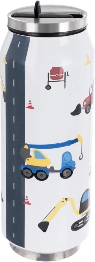 Til varme og kolde drikke med et muntert Biler-motiv
