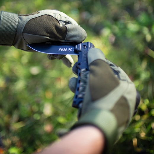 Énhåndsåbning og sikker liner lock-lås