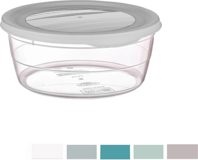 Rund plastbøtte Trend 0,7 l, farvemix