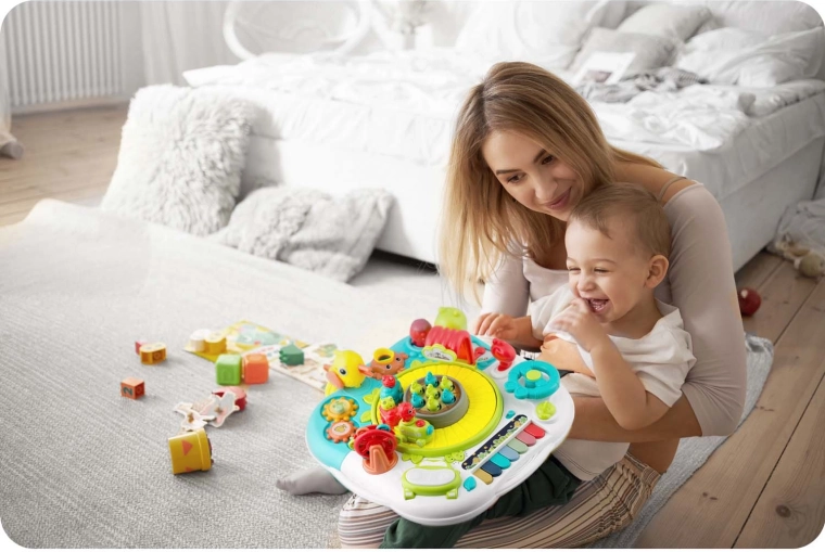 Musik, lys og lydstyrkekontrol