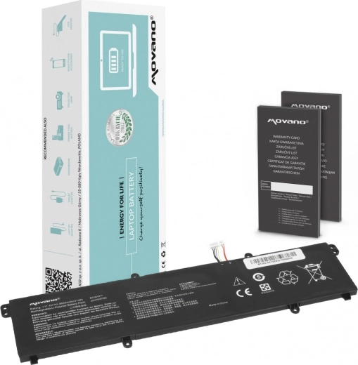 Movano-batteri til Asus VivoBook Flip 14 X421/TM420/R413/K413FA 3600 mAh 41 Wh