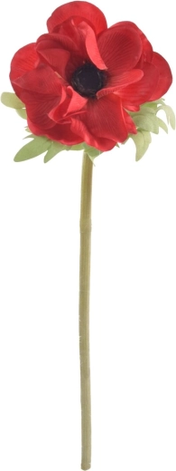 Kunstig blomst – kornvalmue rød 50 cm