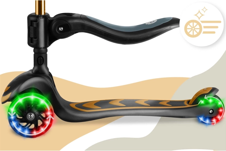 Lysende LED-hjul uden batterier