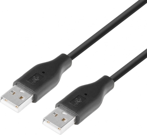 USB-kabel AM-AM 1,8 m sort