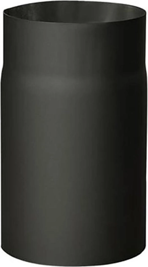 Røgrør 180 mm, længde 250 mm, tykkelse 1,5 mm, sort