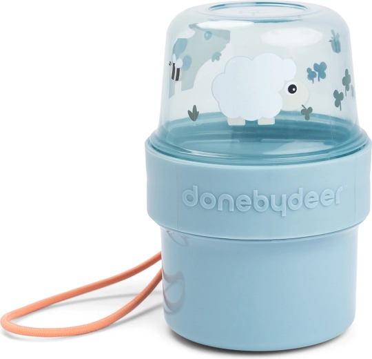 Done by Deer lille snackboks To go 2-way Tiny farm, blå