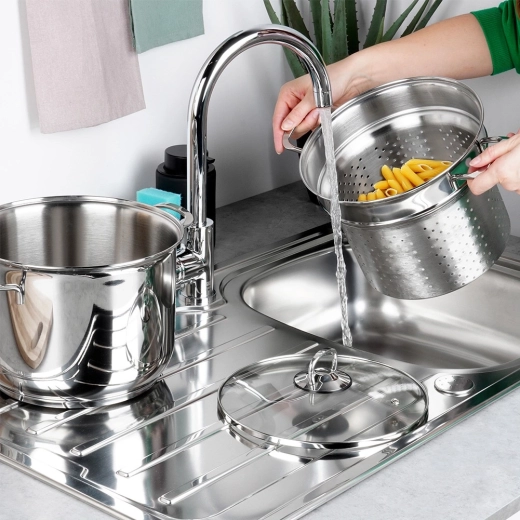 Kog og hæld fra uden ekstra dørslag