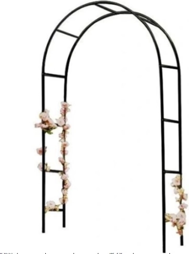 Havepergola i metal i form af en bue til klatreplanter 240 × 140 cm