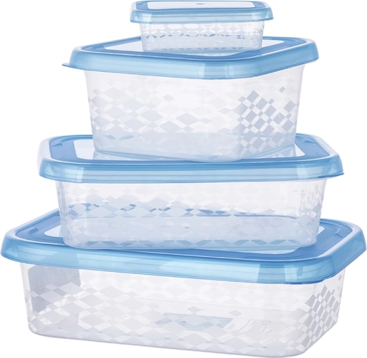 Rektangulær madkasse Blue Box 1,75 l