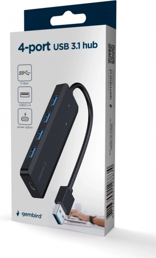 Kompakt hub med integreret kabel