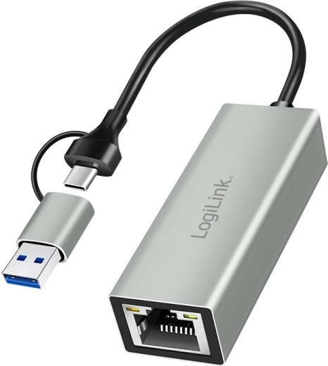 USB‑C til gigabit Ethernet + USB‑adapter